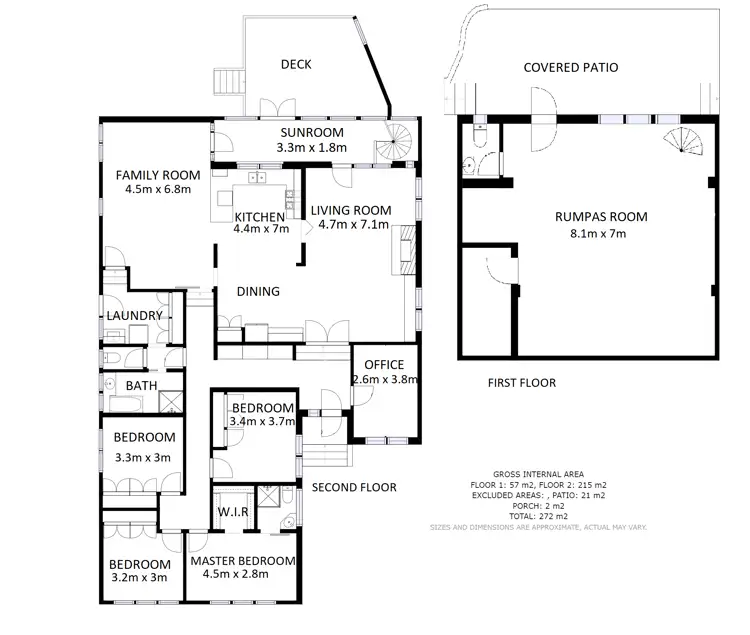 Floorplan of Homely house listing, 45 Jarrah Street, Wodonga VIC 3690