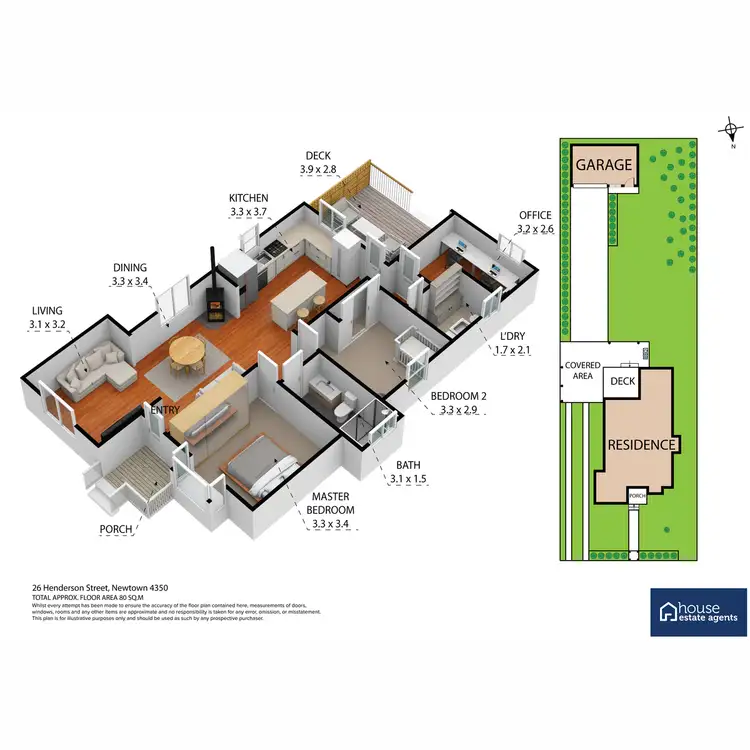 Floorplan of Homely house listing, 26 Henderson Street, Newtown QLD 4350