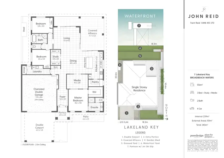 Floorplan of Homely house listing, 7 Lakeland Key, Broadbeach Waters QLD 4218