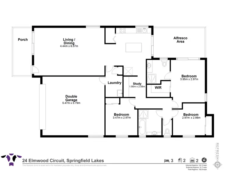 Floorplan of Homely house listing, 24 Elmwood Circuit, Springfield Lakes QLD 4300
