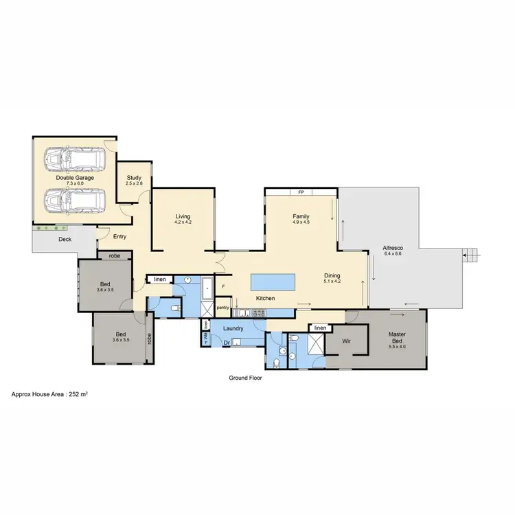 Floorplan of Homely house listing, 8 Fairway Crescent, Mccrae VIC 3938
