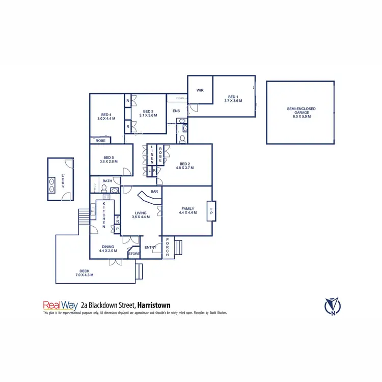 Floorplan of Homely house listing, 2A Blackdown Street, Harristown QLD 4350