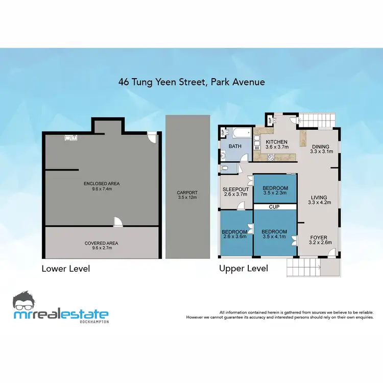 Floorplan of Homely house listing, 46 Tung Yeen Street, Park Avenue QLD 4701