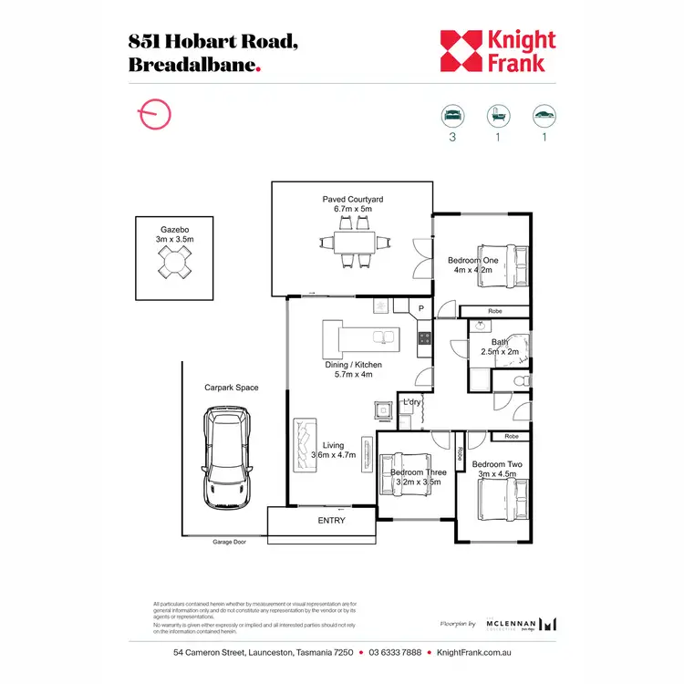 Floorplan of Homely house listing, 851 Hobart Road, Breadalbane TAS 7258