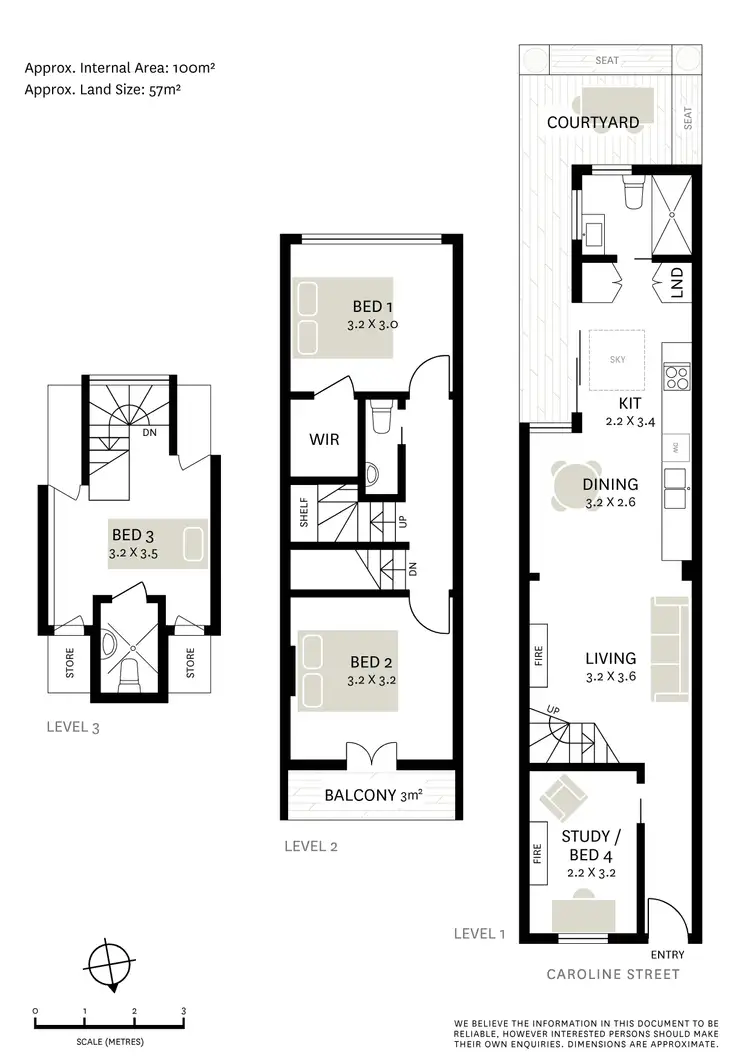 Floorplan of Homely terrace listing, 43 Caroline Street, Redfern NSW 2016