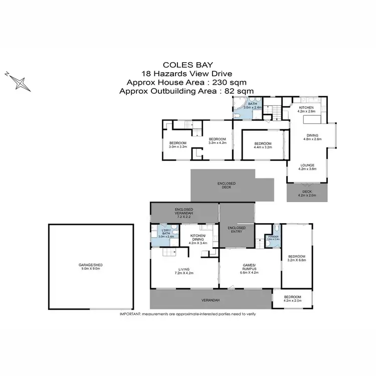 Floorplan of Homely house listing, 18 Hazards View Drive, Coles Bay TAS 7215