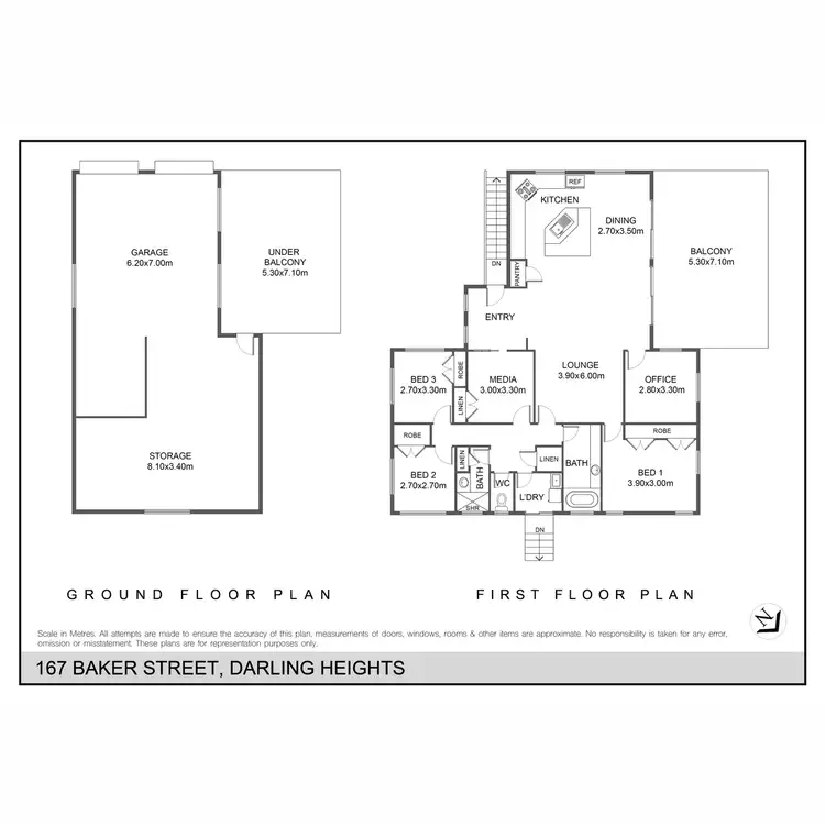 Floorplan of Homely house listing, 167 Baker Street, Darling Heights QLD 4350