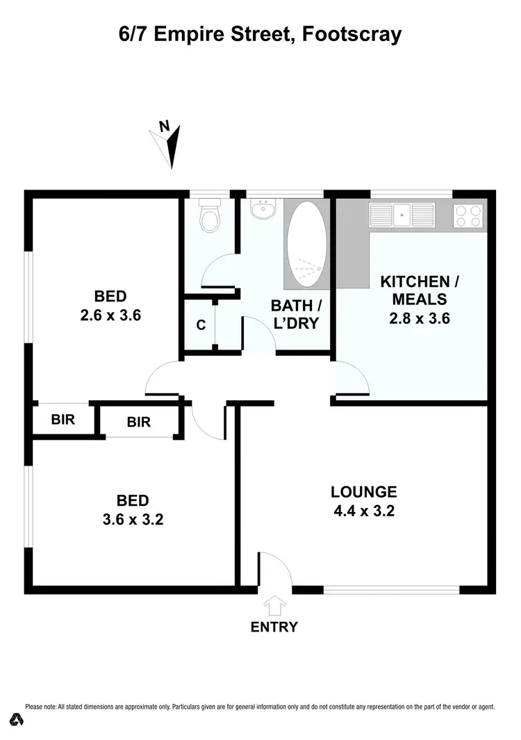 Floorplan of Homely apartment listing, 6/7 Empire Street, Footscray VIC 3011