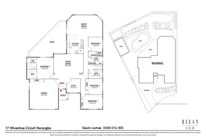 Floorplan of Homely house listing, 17 Wivenhoe Circuit, Narangba QLD 4504