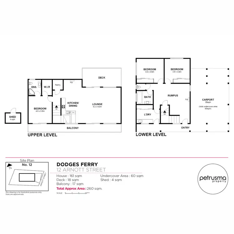 Floorplan of Homely house listing, 12 Arnott Street, Dodges Ferry TAS 7173