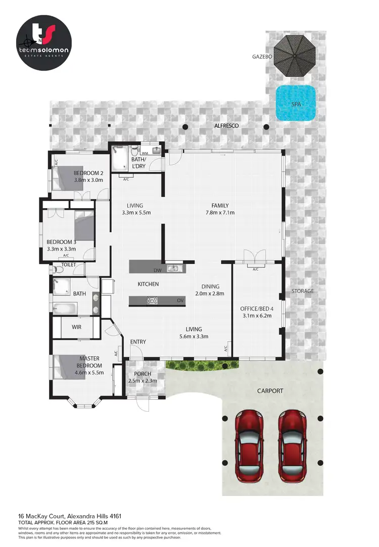 Floorplan of Homely house listing, 16 Mackay Court, Alexandra Hills QLD 4161
