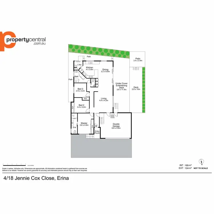 Floorplan of Homely villa listing, 4/18 Jennie Cox Close, Erina NSW 2250