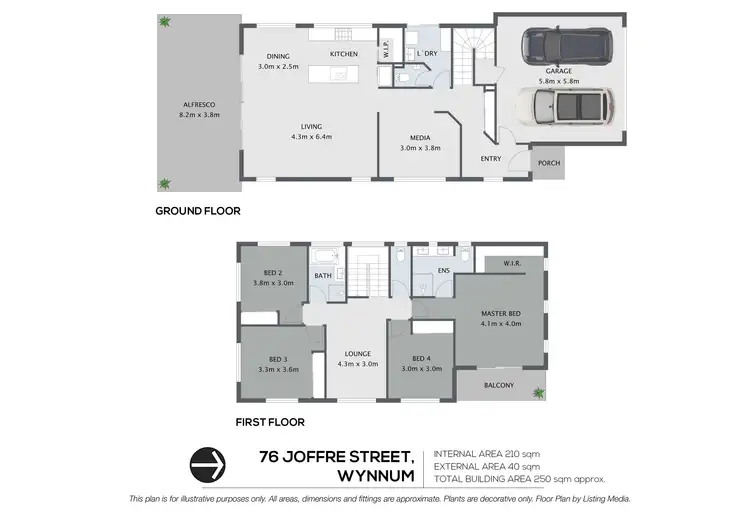 Floorplan of Homely house listing, 76 Joffre Street, Wynnum QLD 4178