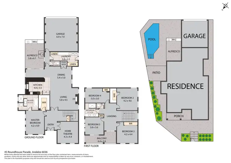 Floorplan of Homely house listing, 45 Roundhouse Parade, Jindalee WA 6036