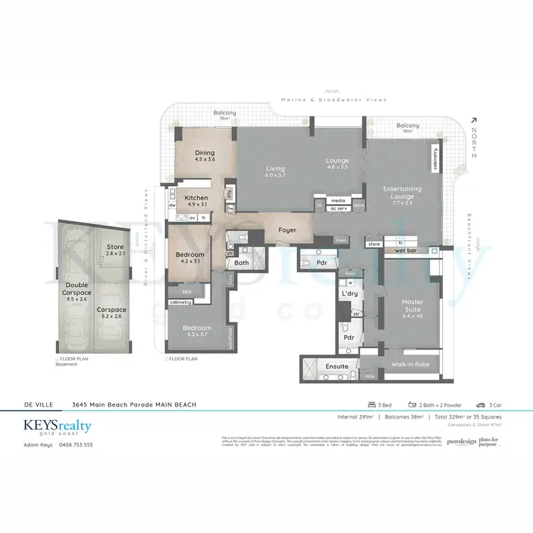 Floorplan of Homely apartment listing, 86/3645 Main Beach Parade, Main Beach QLD 4217