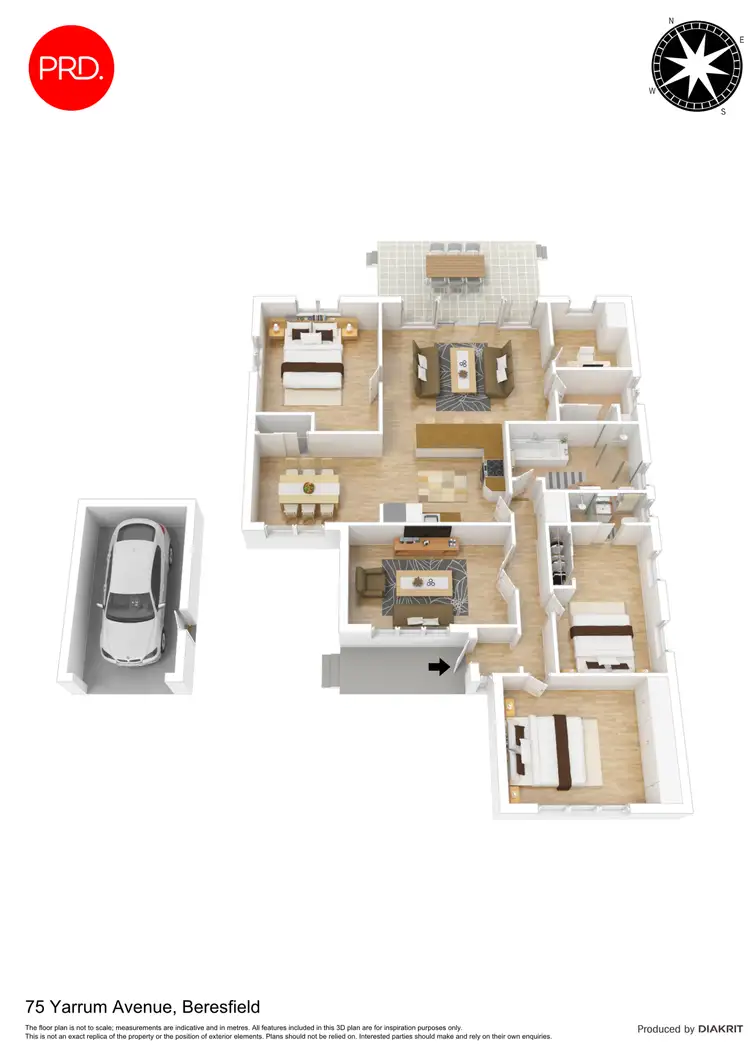 Floorplan of Homely house listing, 75 Yarrum Avenue, Beresfield NSW 2322