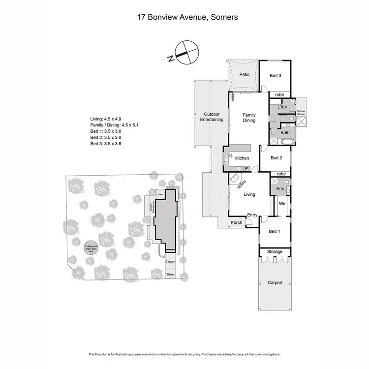 Floorplan of Homely house listing, 17 Bonview Avenue, Somers VIC 3927