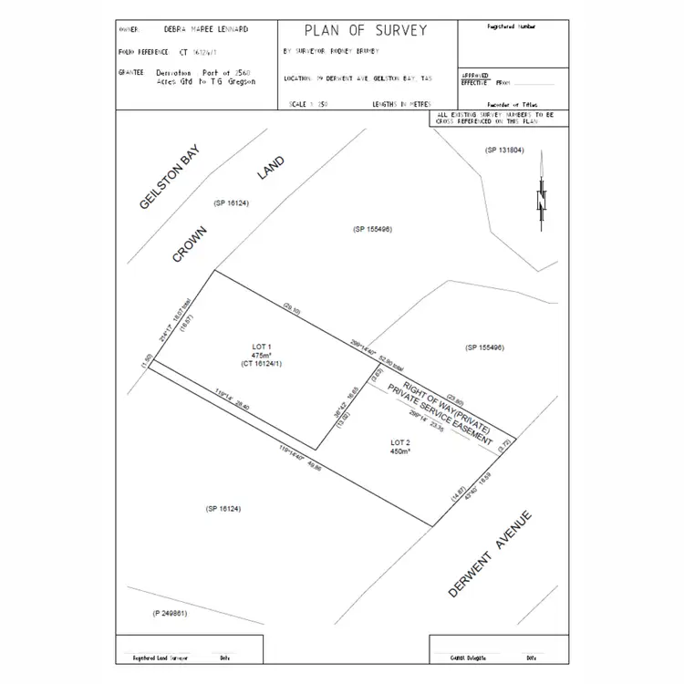 Floorplan of Homely land listing, 79 Derwent Avenue, Geilston Bay TAS 7015