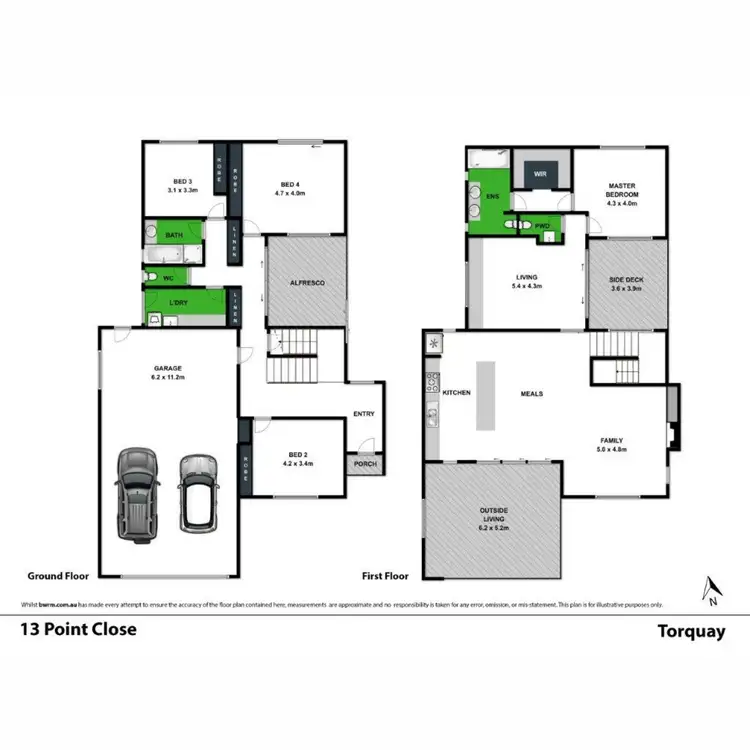 Floorplan of Homely house listing, 13 Point Close, Torquay VIC 3228