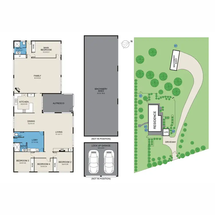 Floorplan of Homely rural property listing, 215 McMullins Road, Branxton NSW 2335