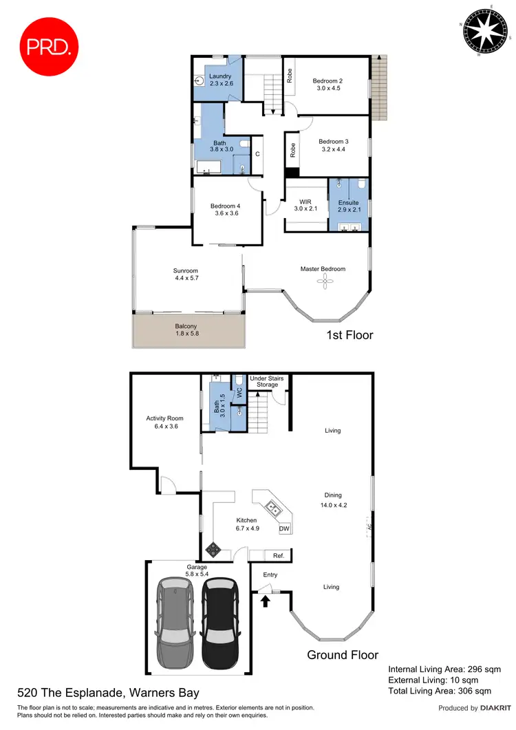 Floorplan of Homely house listing, 520 The Esplanade, Warners Bay NSW 2282