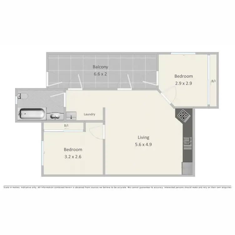 Floorplan of Homely apartment listing, 3/59 Leichhardt Street, Spring Hill QLD 4000