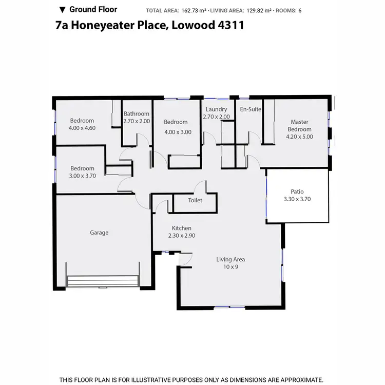 Floorplan of Homely semi-detached listing, 2/7 Honeyeater Place, Lowood QLD 4311