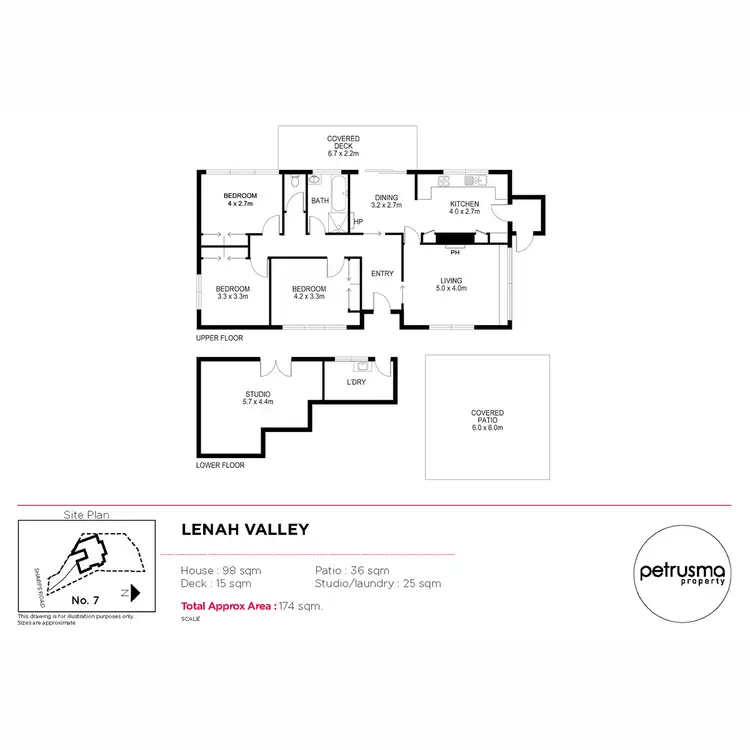 Floorplan of Homely house listing, 7 Sharps Road, Lenah Valley TAS 7008