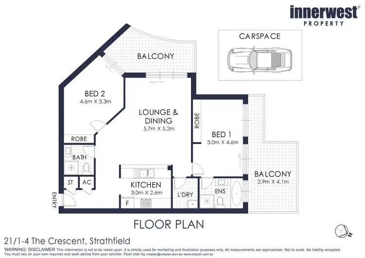 Floorplan of Homely unit listing, 21/1-4 The Crescent, Strathfield NSW 2135