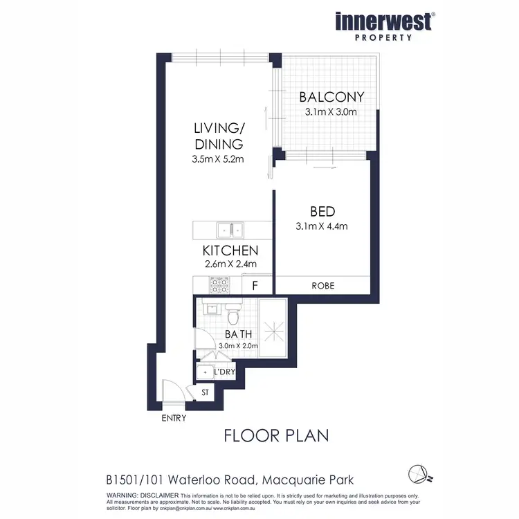 Floorplan of Homely apartment listing, 1501B/101 Waterloo Road, Macquarie Park NSW 2113