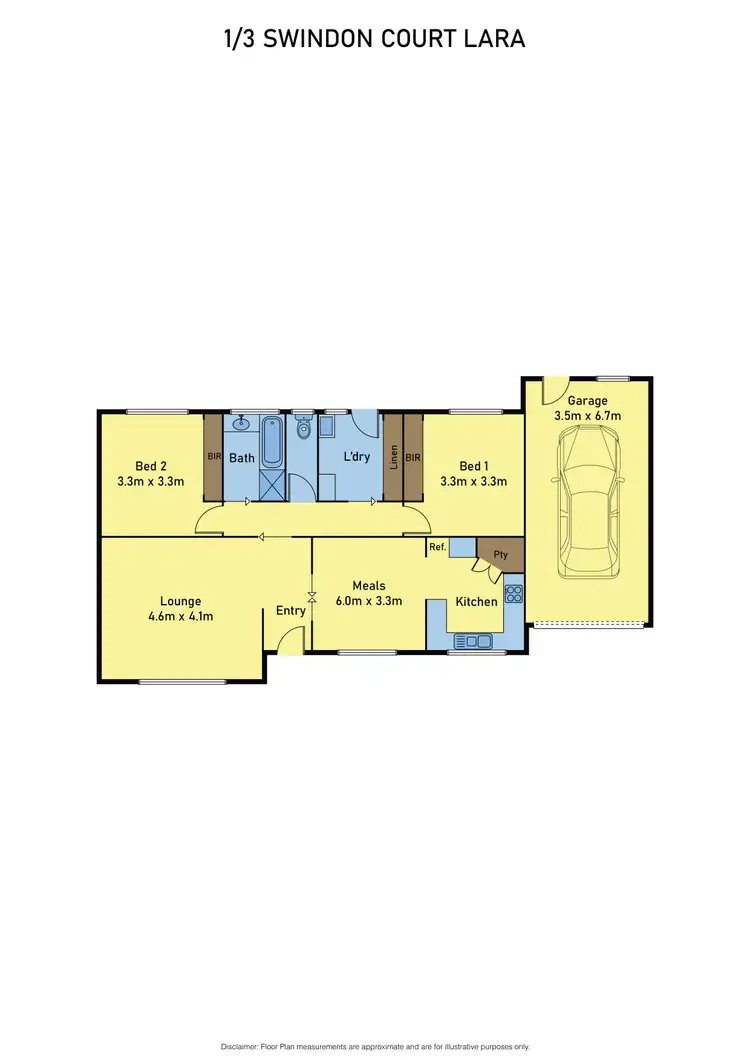 Floorplan of Homely house listing, 1/3 Swindon Court, Lara VIC 3212