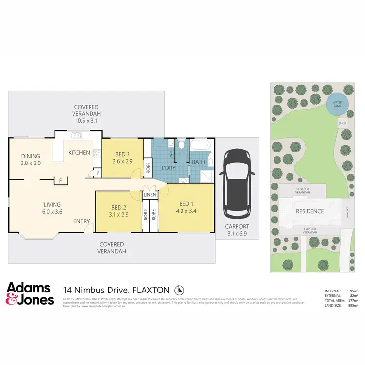 Floorplan of Homely house listing, 14 Nimbus Drive, Flaxton QLD 4560
