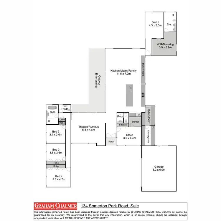 Floorplan of Homely house listing, 134 Somerton Park Road, Sale VIC 3850