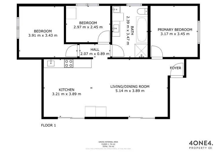 Floorplan of Homely house listing, 1/7 Lyndon Road, Bagdad TAS 7030