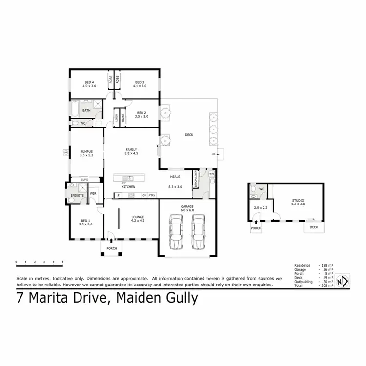 Floorplan of Homely house listing, 7 Marita Drive, Maiden Gully VIC 3551