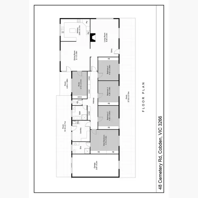 Floorplan of Homely rural property listing, 48 Cemetery Road, Cobden VIC 3266