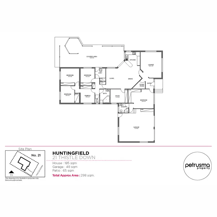 Floorplan of Homely house listing, 21 Thistle Down, Huntingfield TAS 7055