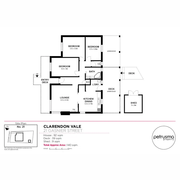 Floorplan of Homely house listing, 21 Gasnier Street, Clarendon Vale TAS 7019