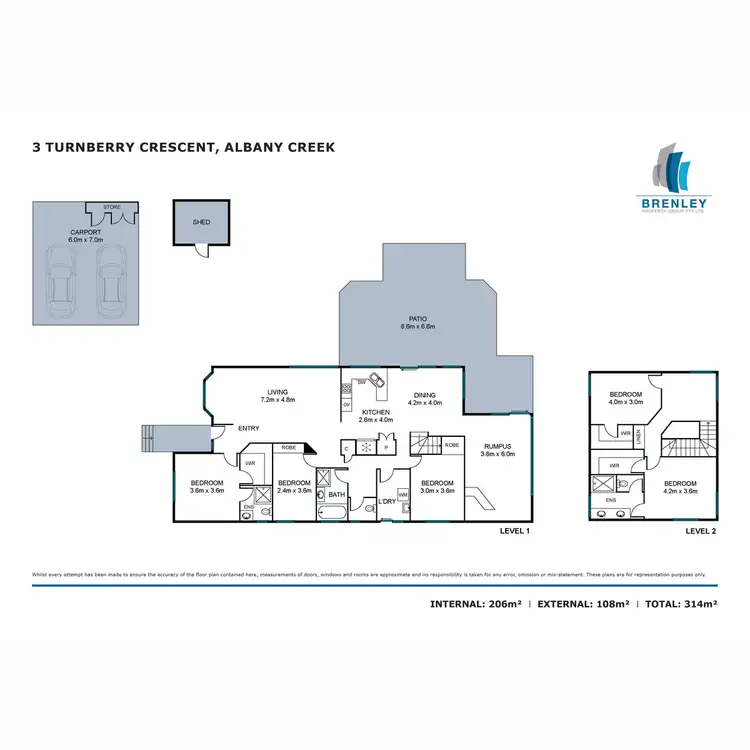 Floorplan of Homely house listing, 3 Turnberry Crescent, Albany Creek QLD 4035