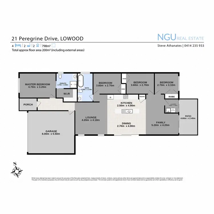 Floorplan of Homely house listing, 21 Peregrine Drive, Lowood QLD 4311