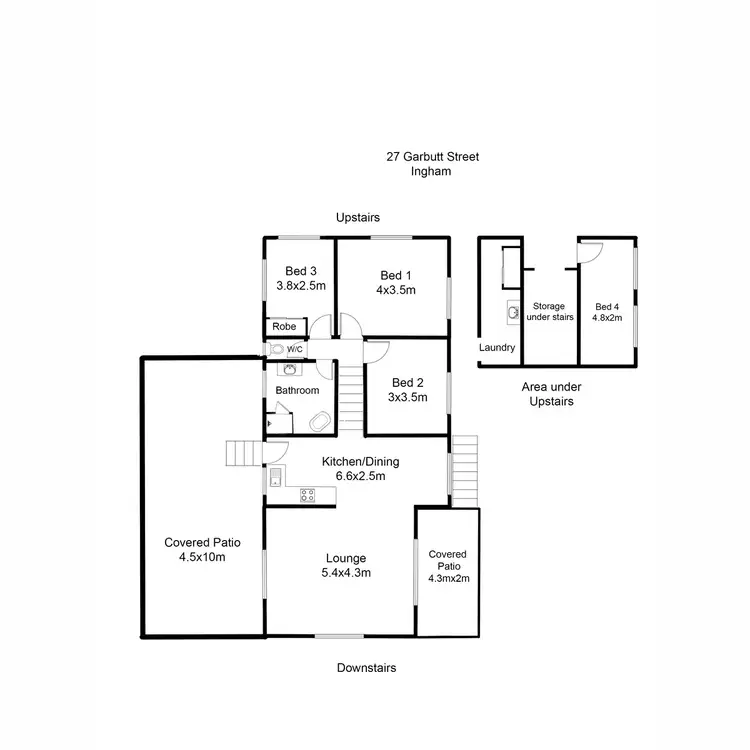 Floorplan of Homely house listing, 27 Garbutt Street, Ingham QLD 4850
