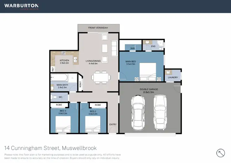 Floorplan of Homely unit listing, 14 Cunningham Street, Muswellbrook NSW 2333