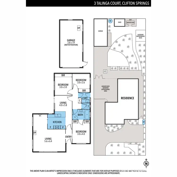 Floorplan of Homely house listing, 3 Talinga Court, Clifton Springs VIC 3222