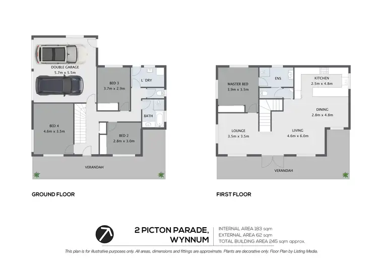 Floorplan of Homely house listing, 2 Picton Parade, Wynnum QLD 4178
