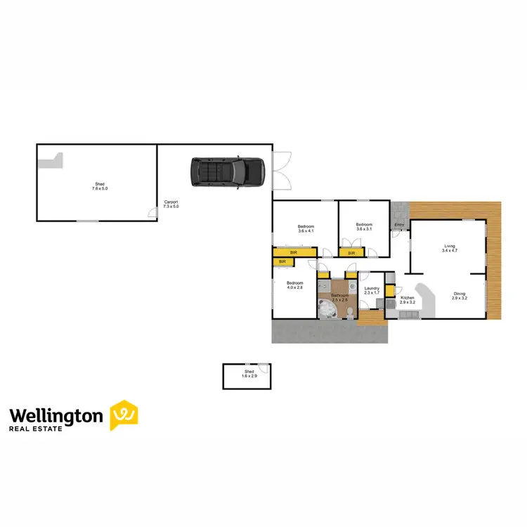 Floorplan of Homely house listing, 8 Elston Court, Sale VIC 3850