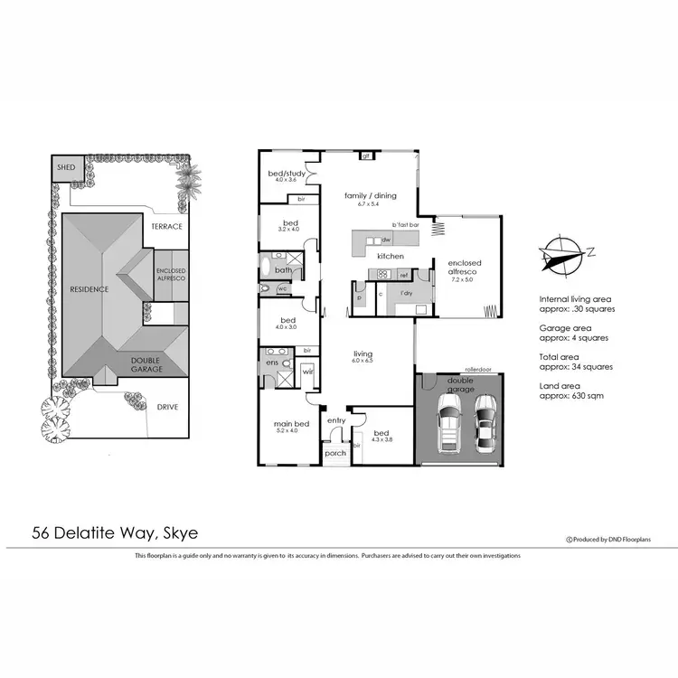 Floorplan of Homely house listing, 56 Delatite Way, Skye VIC 3977