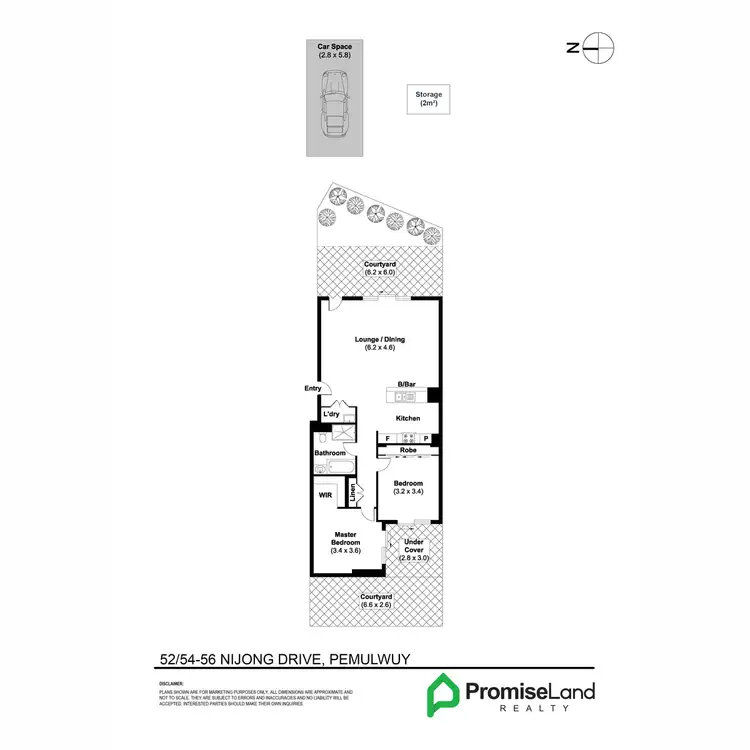 Floorplan of Homely apartment listing, 52/54-62 Nijong Drive, Pemulwuy NSW 2145