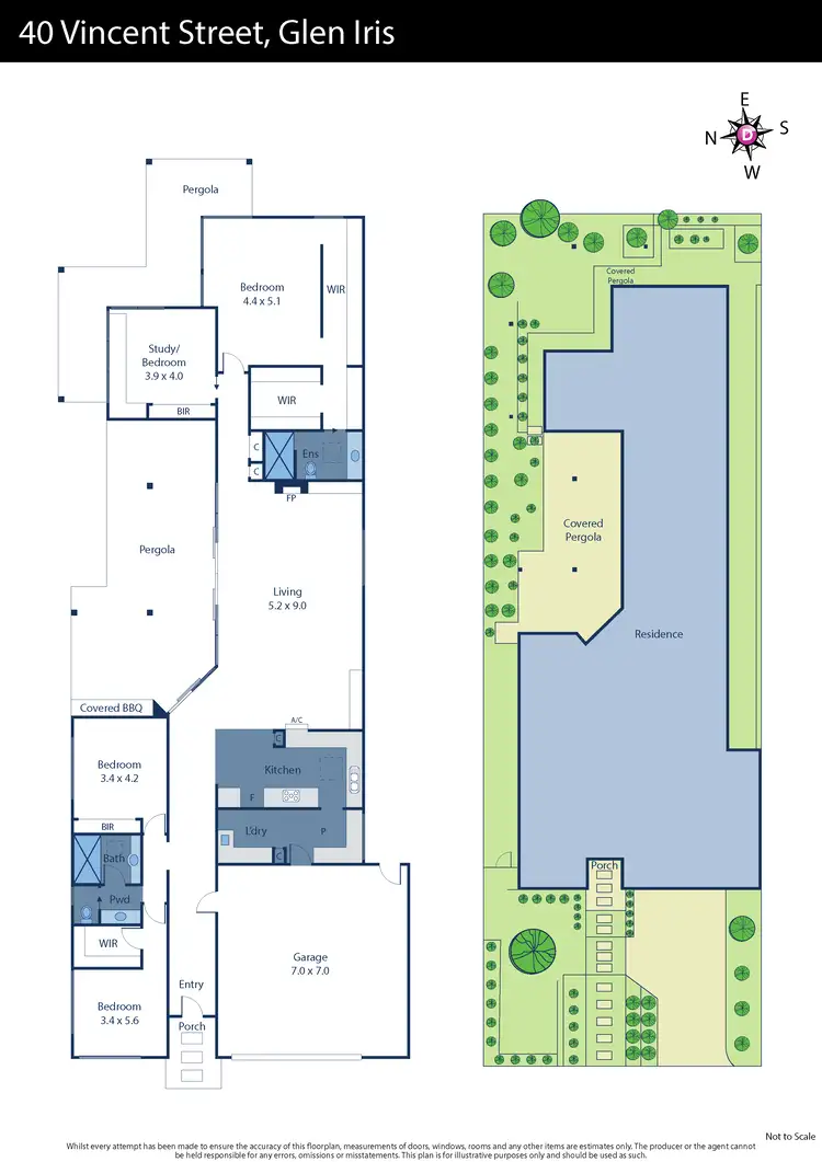 Floorplan of Homely house listing, 40 Vincent Street, Glen Iris VIC 3146
