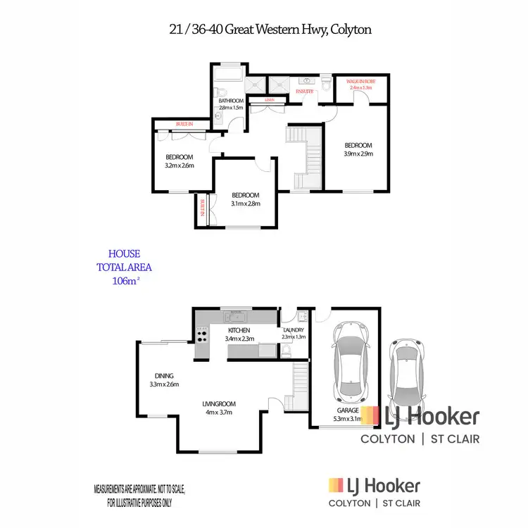 Floorplan of Homely townhouse listing, 21/36-40 Great Western Highway, Colyton NSW 2760