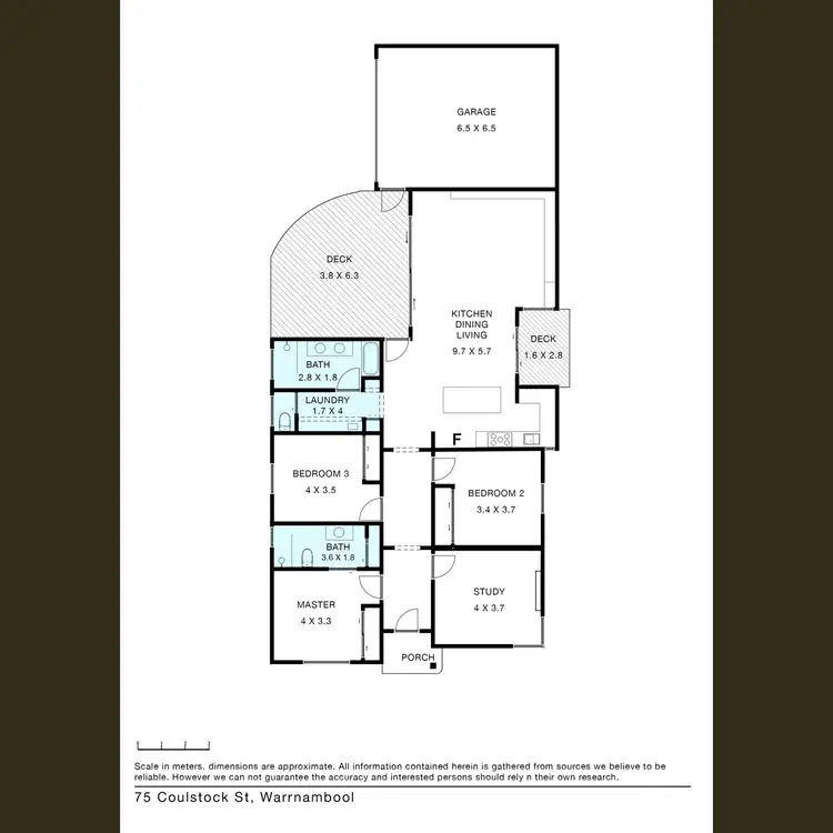 Floorplan of Homely house listing, 75 Coulstock Street, Warrnambool VIC 3280